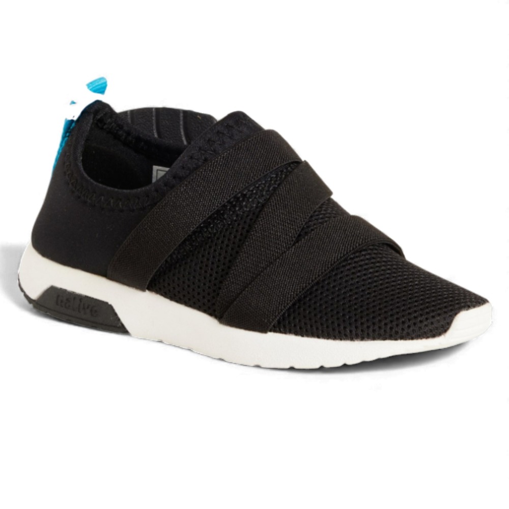 Native Phoenix Slip-On Shoes Toddler Size 4– Black/White Lightweight Kids Sneake